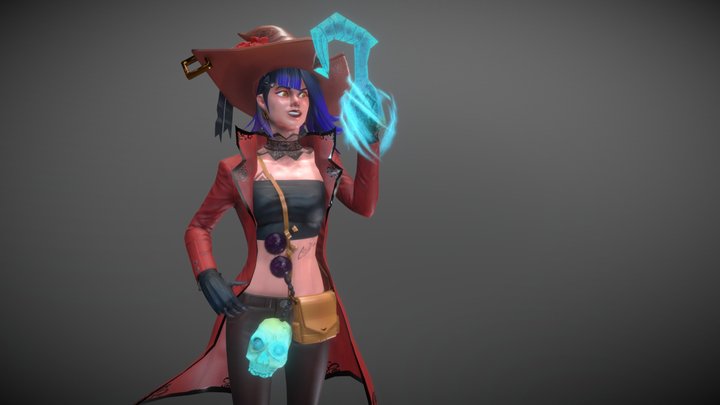 Sinclair, The Pirate Warlock 3D Model