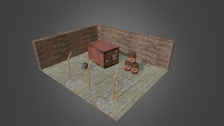Donker Steegje 3D Model