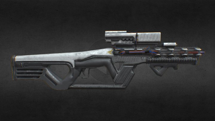 Sci-Fi Gun 3D Model