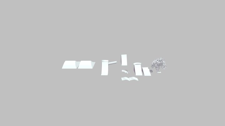 Bike Park Modules 3D Model