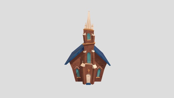 Stylized Church 3D Model
