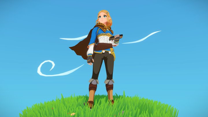 Zelda - Breath of the Wild Fanart 3D Model