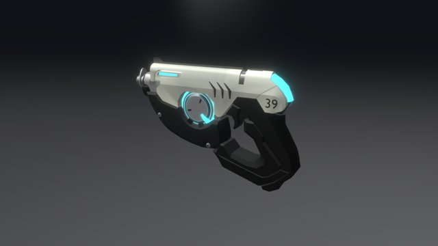 Tracer's Gun (Overwatch) 3D Model