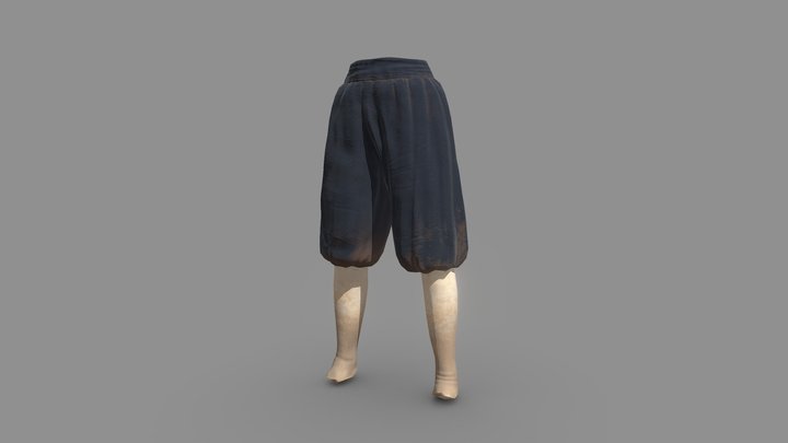 Pirate Trousers 3D Model