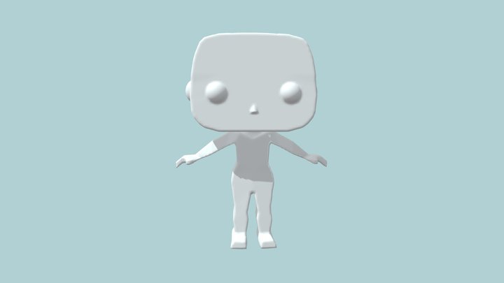 basic Funko Pop figure base 3D Model