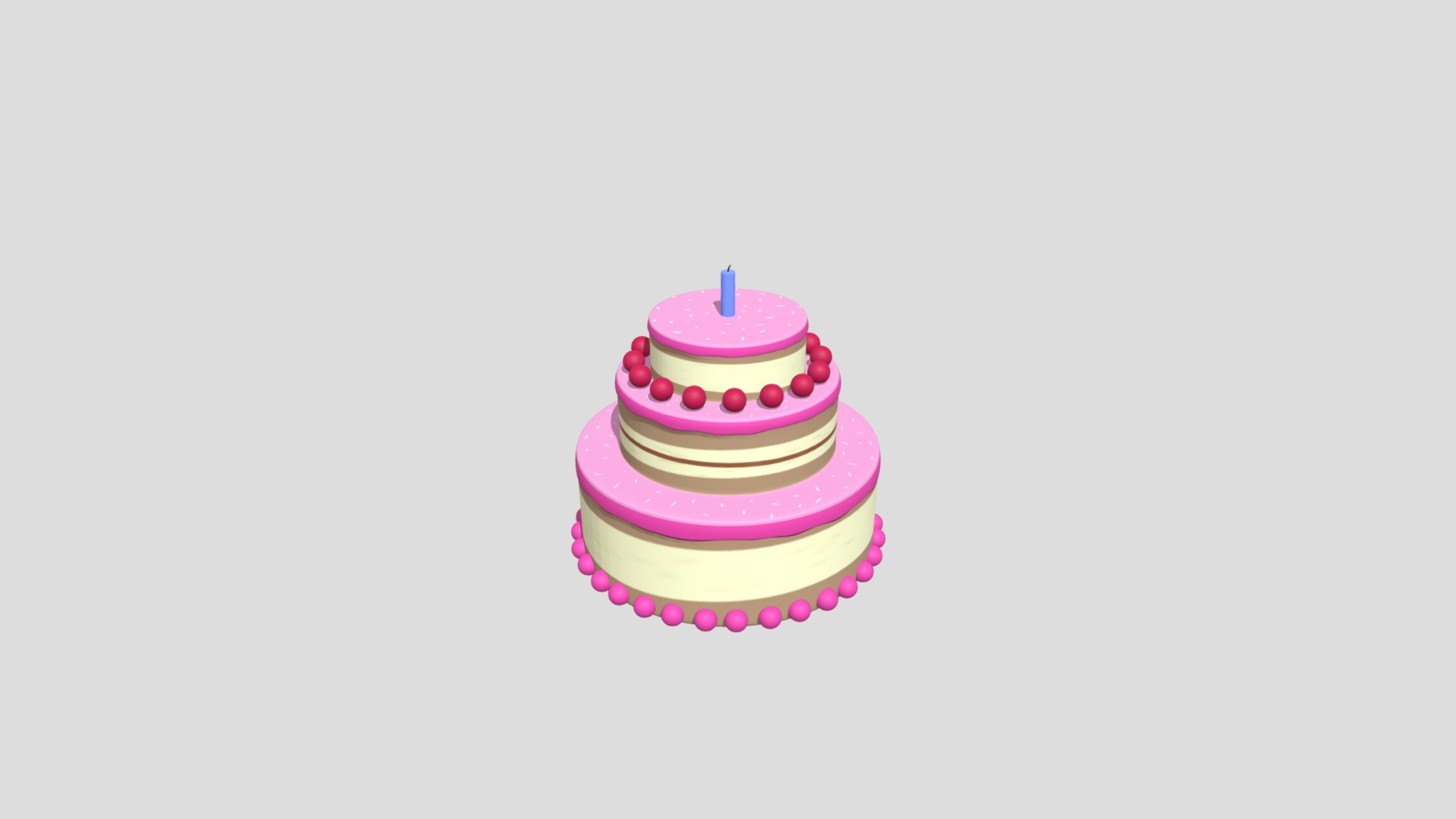3D model Cake - This is a 3D model of the Cake. The 3D model is about chart.
