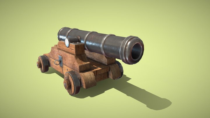 Cannon_color 3D Model