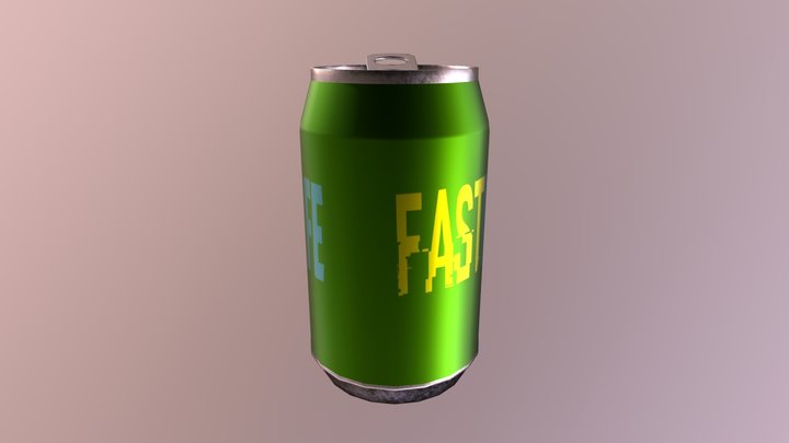 Fast-Life Soft Drink 3D Model