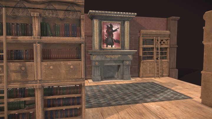 Bibliothèque / Library 3D Model
