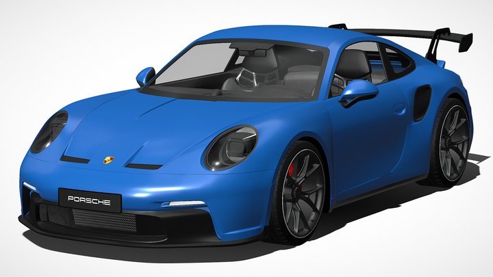 Porsche 911 GT3 (992) Animation 3D Model