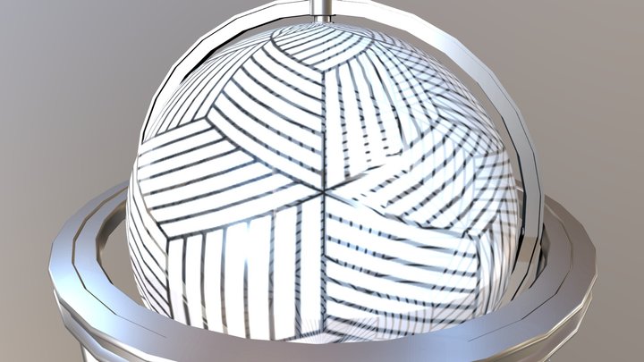 Globe Texturing Contest (textured by XM) 3D Model
