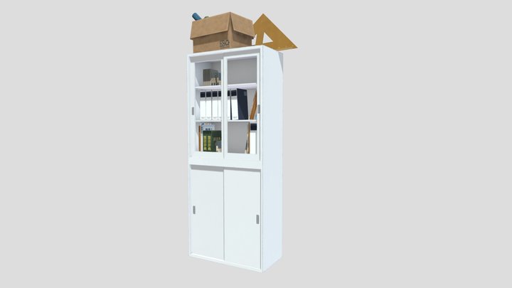 学校教室の棚/School classroom shelves 3D Model