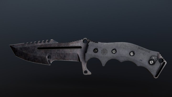 PBR - Military Knife 3D Model