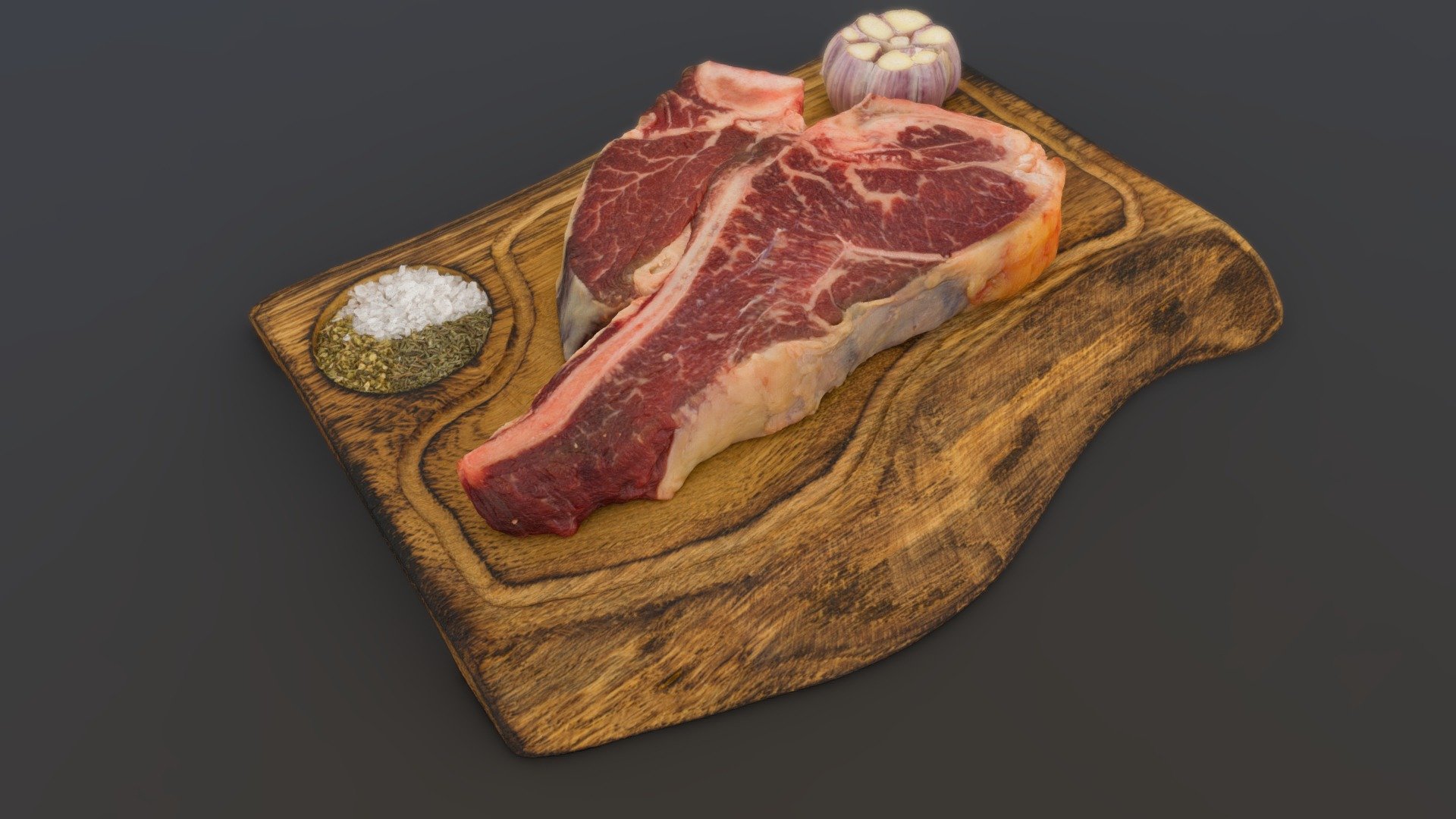 T-bone steak, raw