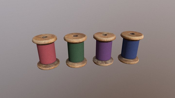 Sewing Threads 3D Model