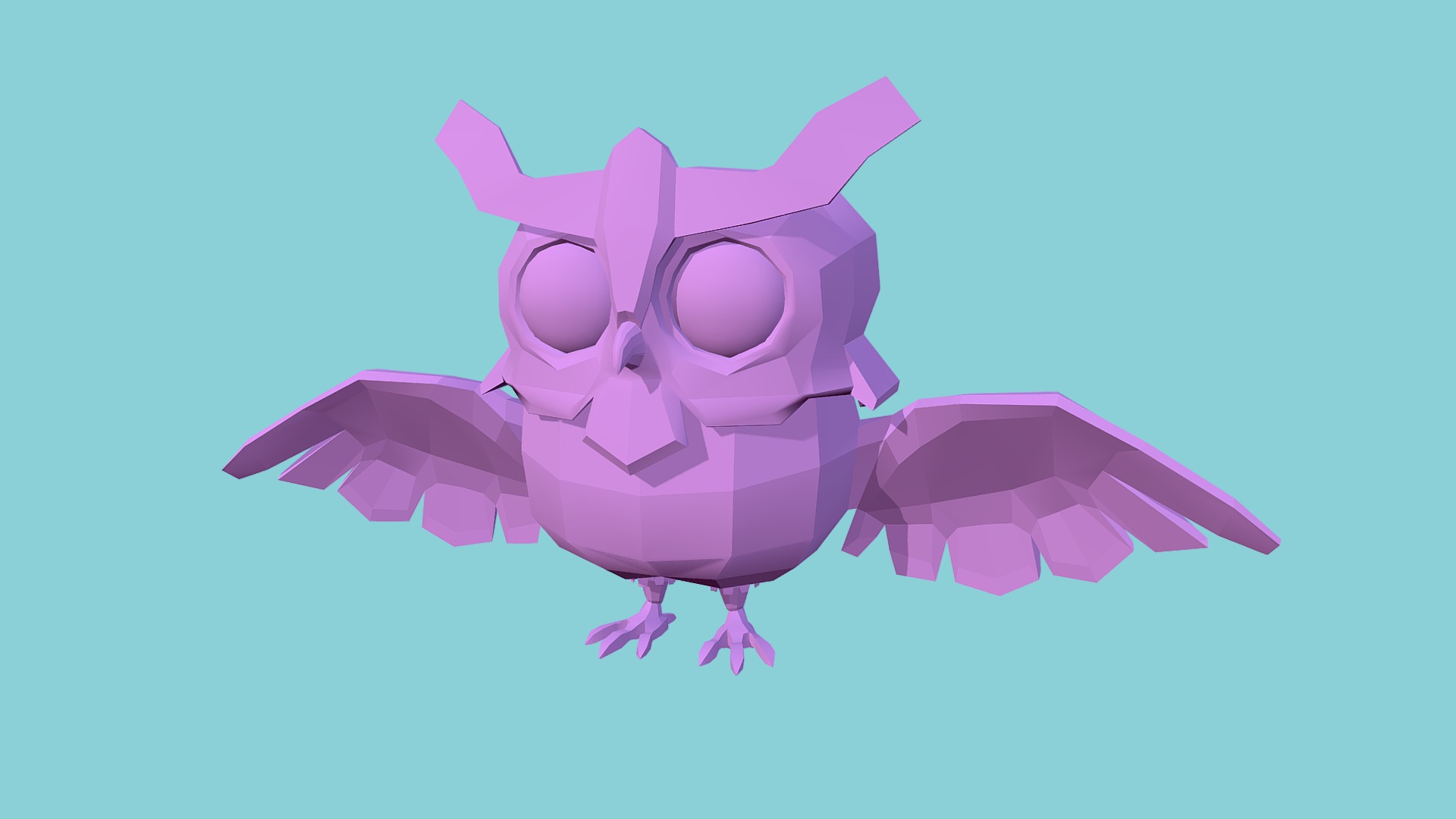 3D model Owly - This is a 3D model of the Owly. The 3D model is about background pattern.
