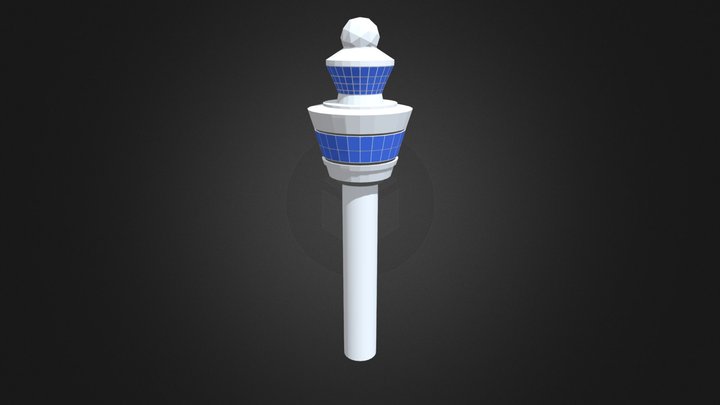 Traffic Tower Amsterdam Airport - Schipholtoren 3D Model