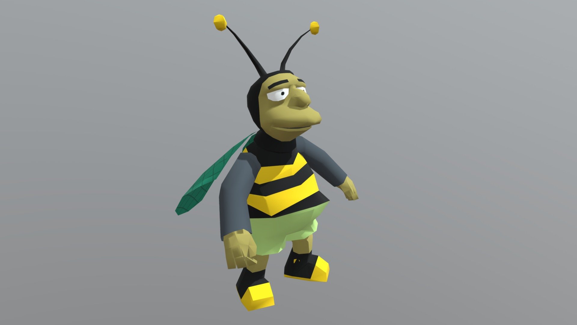 Bumblebee Man Idle (animated) Download Free 3D model by vicente