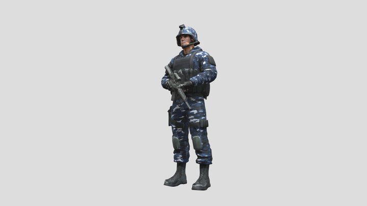 Victorian Empire Soldier 3D Model