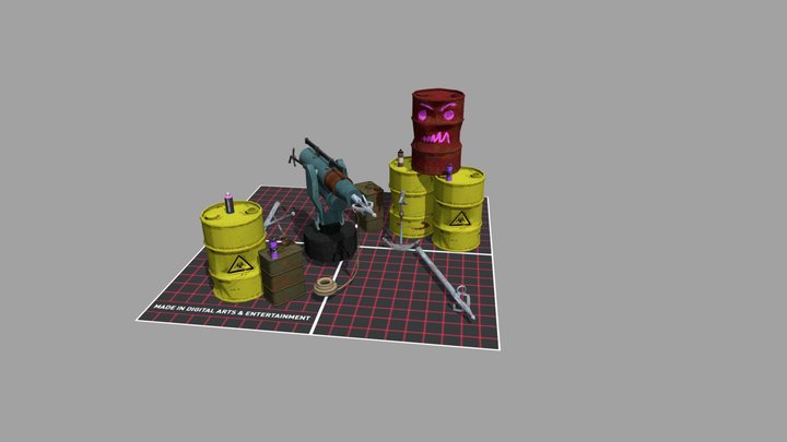 DAE 5 Finished props - Rustborn 3D Model