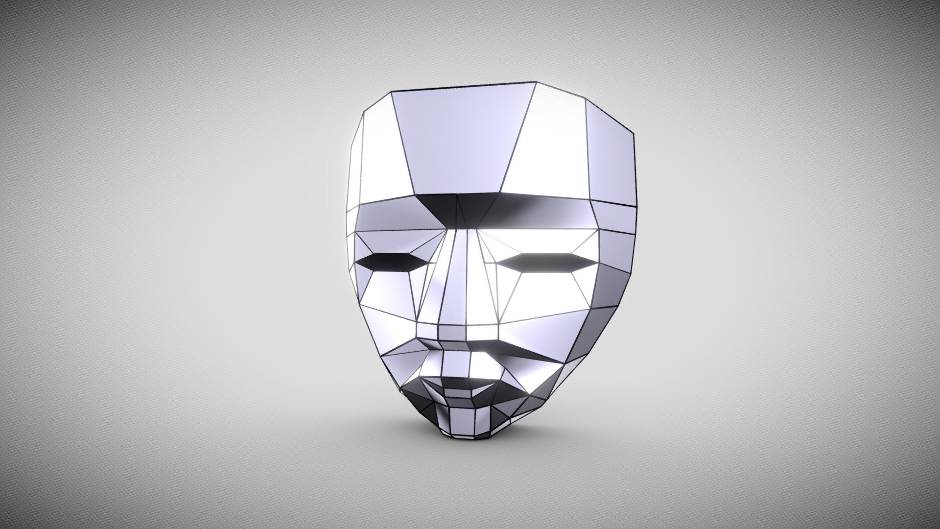 low-poly_mask💮📷 - 3D model by ayumi ikeda (@rxf10240) [acbb244] - Sketchfab