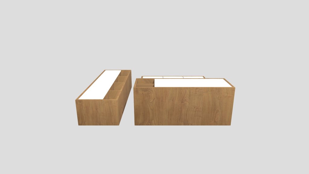 Wooden Bathroom Furniture Set