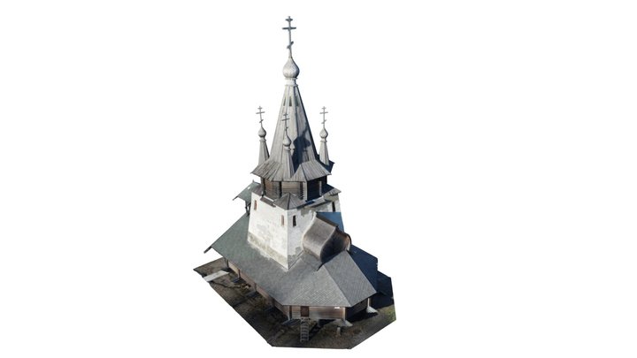 Храм святителя Николая, п. Повенец 3D Model
