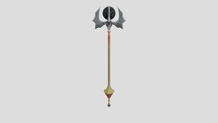 Evilish Staff 3D Model
