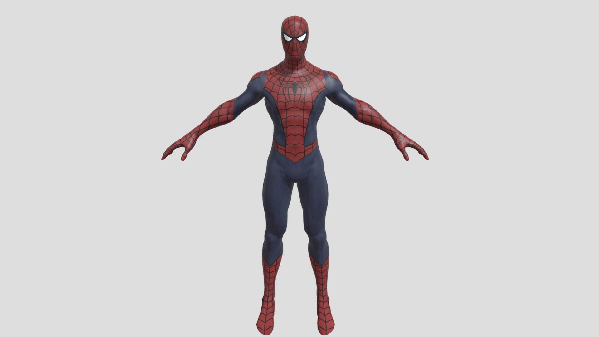 Spiderman Classic (Textured) (Rigged) - Download Free 3D model by 3D ...