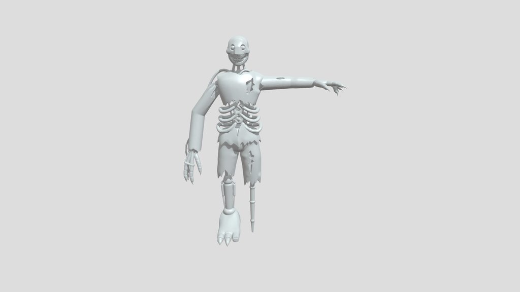 Animatronic horror skeleton puppet