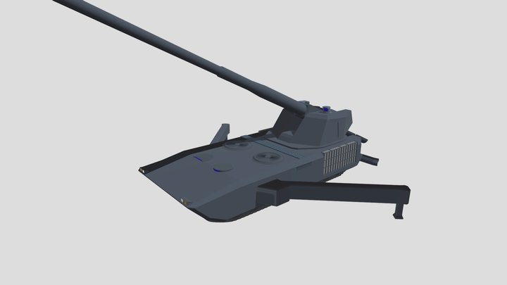Self Propelled Artillery 001 Concept 3D Model