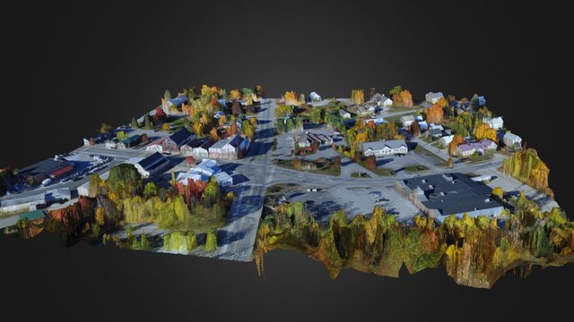 Bridgton, Maine (Int. of Main St. and Route 302) 3D Model