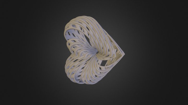 T R I P L Y H E A R T K N O T L O O P 3D Model