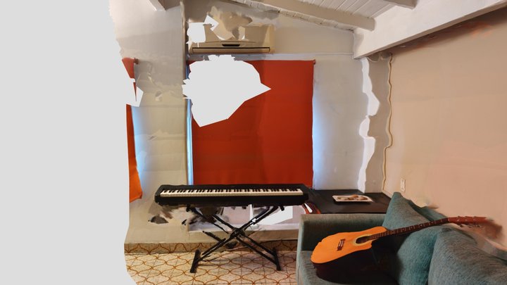 Espacio - Piano y Guitarra 3D Model