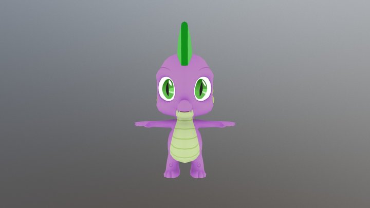 my little pony Spike 3D Model
