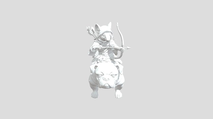 Mouse Archer's Noble Steed 3D Model