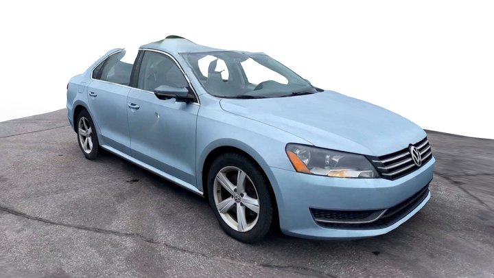 Photoscanned Volkswagen Passat SE 3D Model