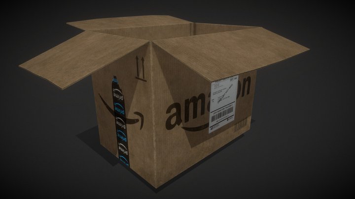 Cardboard Box 3D Model