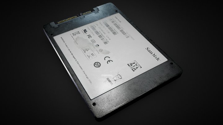 SSD Drive 3D Model