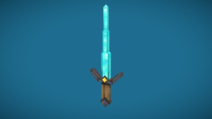Diamond Sword 3D Model