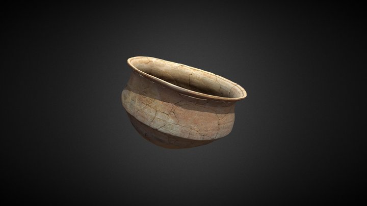 Olla de borde evertido 3D Model