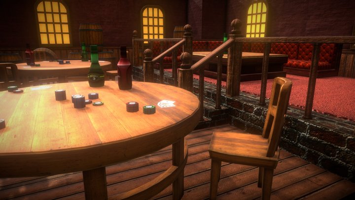English pub 3D Model