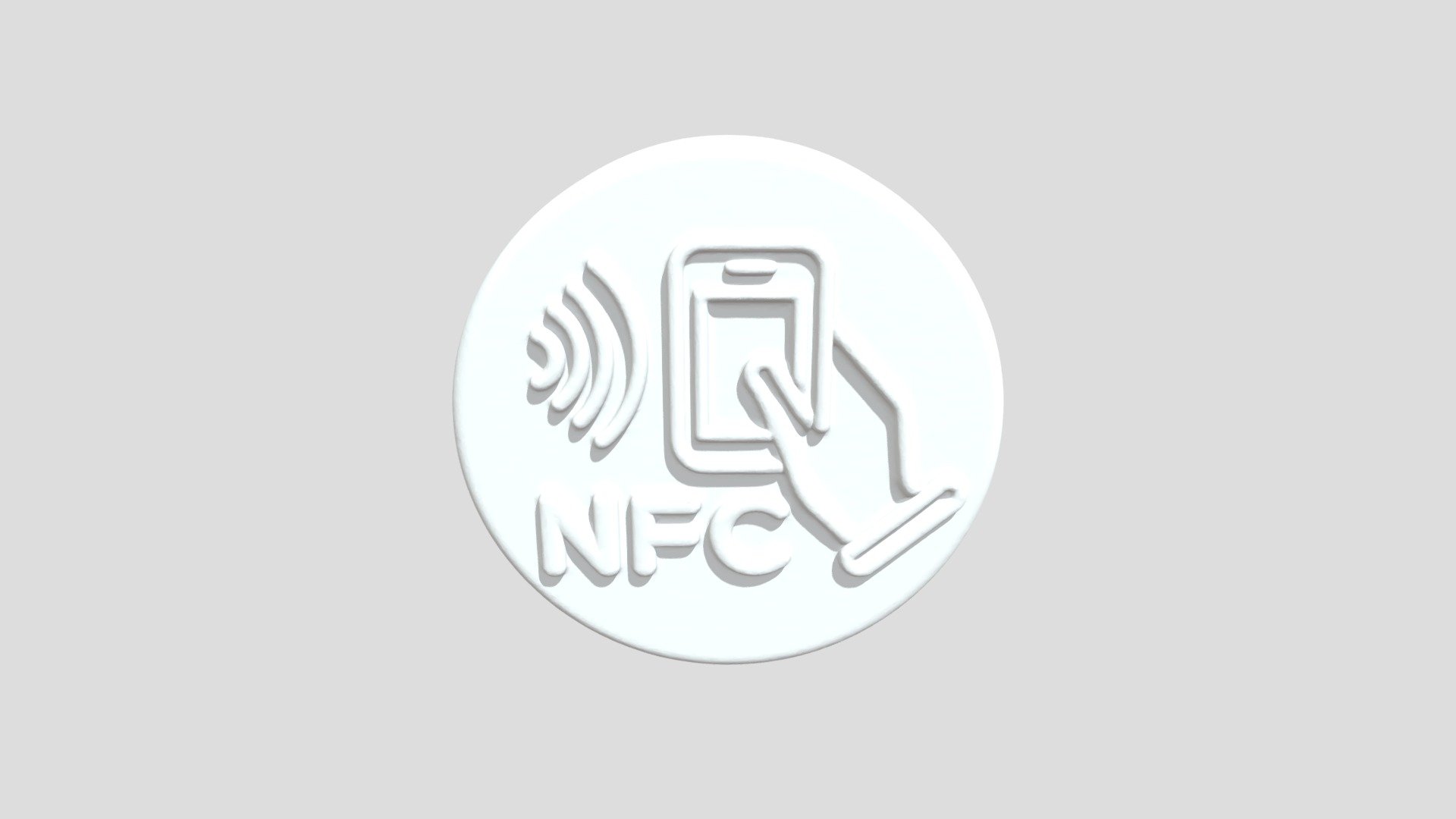NFC Symbol - 3D model by tcrm88 [acca0aa] - Sketchfab