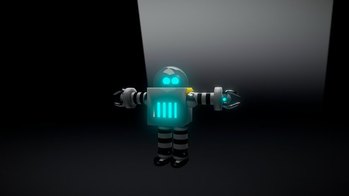 School Days Robot 3D Model