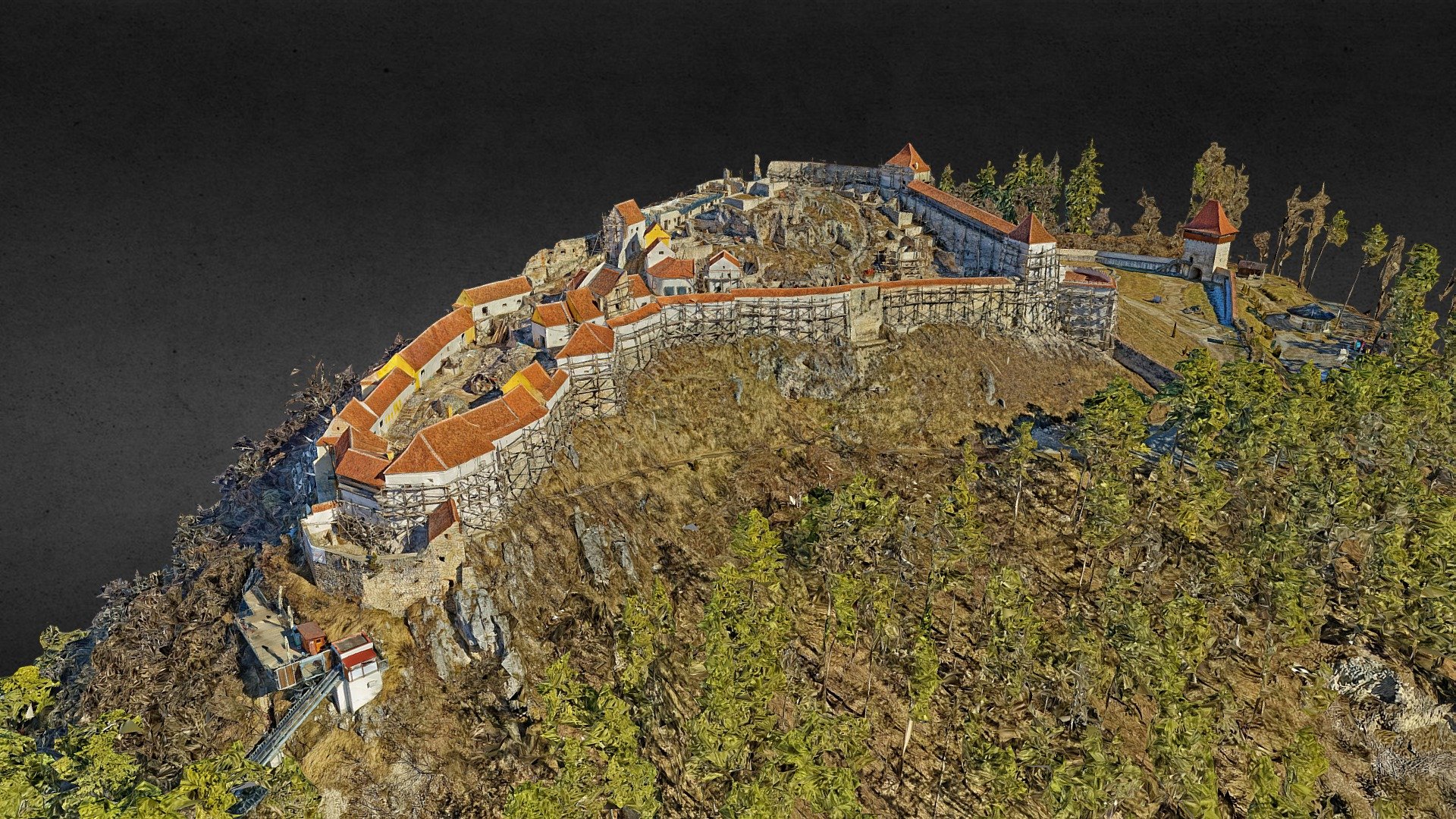 Rasnov Fortress 2022 — Sketchfab embed 3D viewer