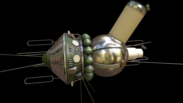 Space Ship «Vostok 2» 3D Model