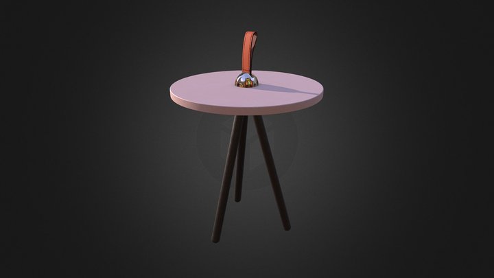 Table round belt 3D Model
