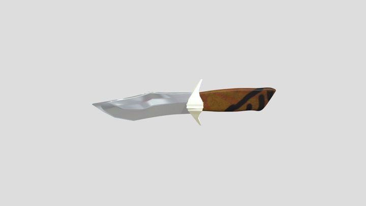 Knife (Colored) 3D Model