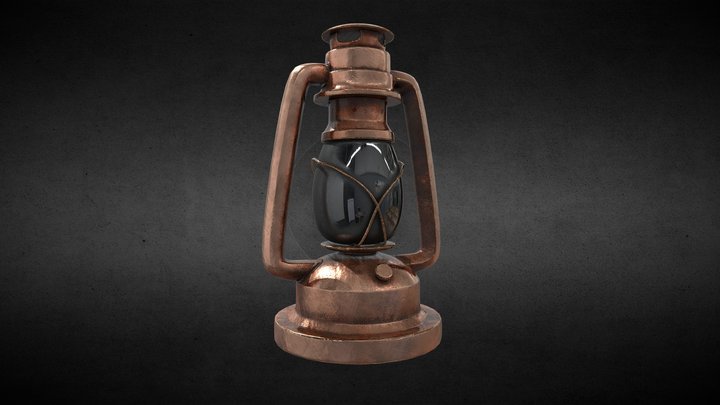Oil Lamp 3D Model