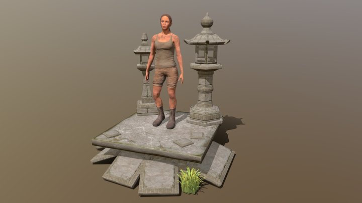 Lara Croft - Character Asset 3D Model